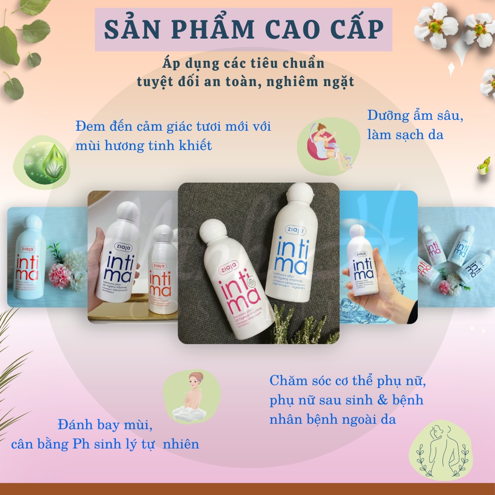 Dung dịch vệ sinh Intima Ziaja 200ml xuất xứ Ba Lan