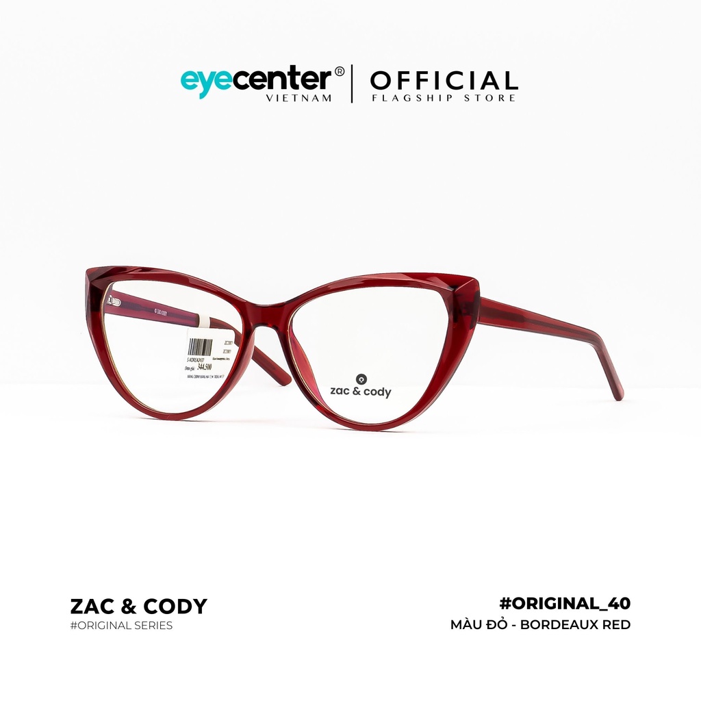 Gọng kính mắt mèo nữ chính hãng B40-S by Zac & Cody nhập khẩu Eye Center Vietnam