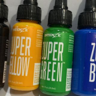 Mực xăm Intenze Zuper Yellow 30ml