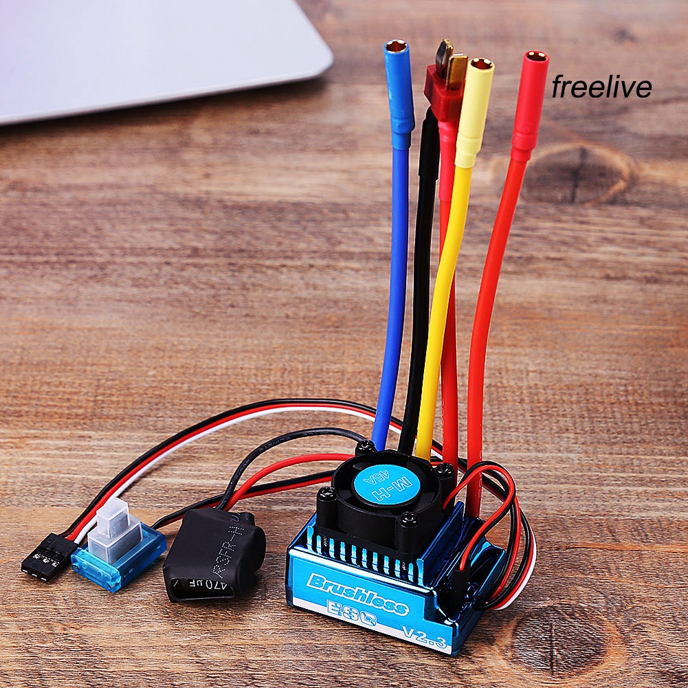 Động Cơ Không Chổi Than 45a 60a 80a 120a Esc / 3900kv Cho Xe Hơi / Xe Tải Rc 1: 10