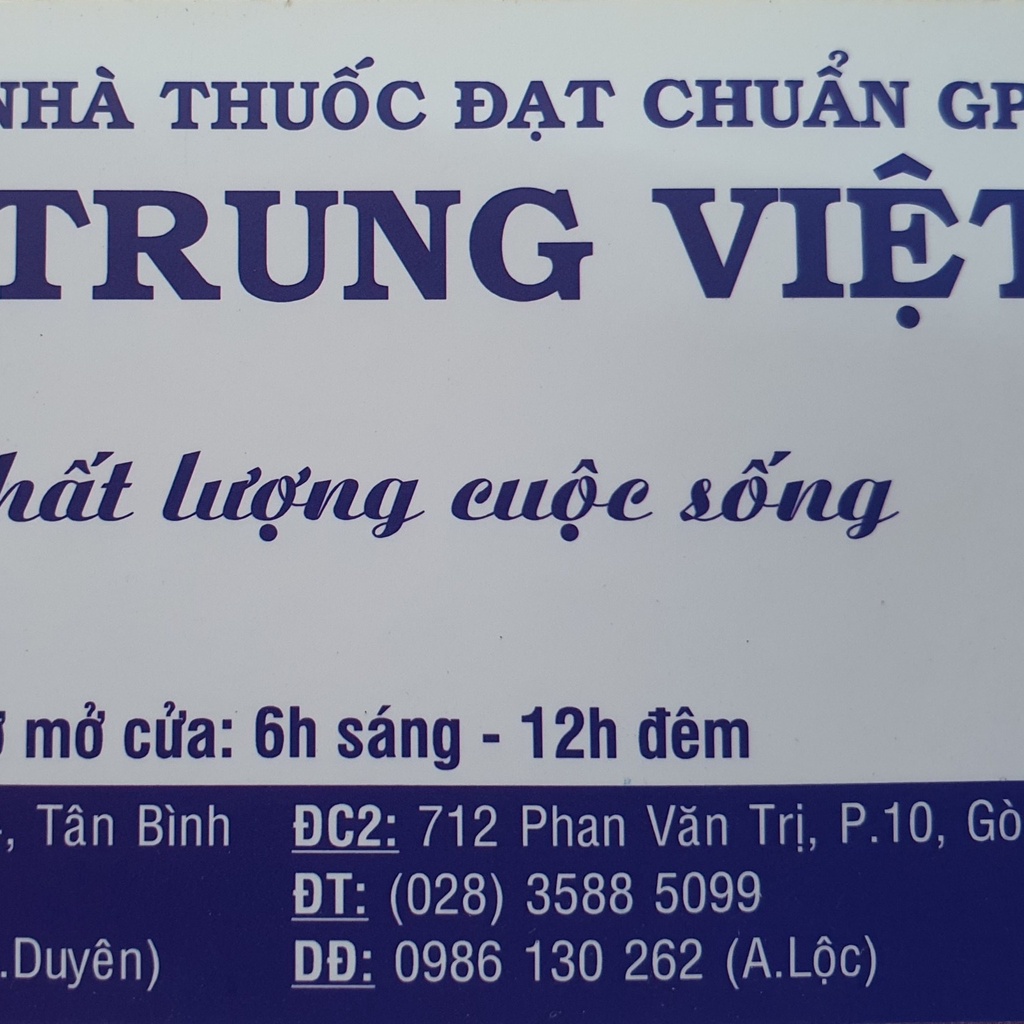 NHÀ THUỐC TRUNG VIỆT since1992