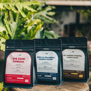 Cà phê rang xay nguyên chất sơn la colombia, 6robusta , khe sanh espresso pha espresso