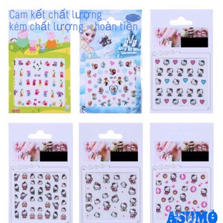 {{HOT HOT}} Miếng dán móng tay / Sticker dán móng tay cho bé ASUMO