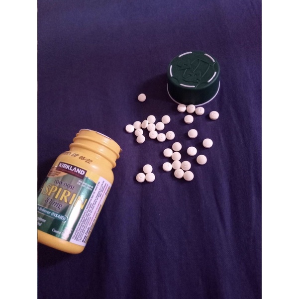 Hộp đựng Aspirin.81mg.Kirkland.Signature 365 Viên