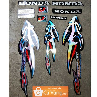 Tem lửa xe Wave Anpha LOẠI ZIN, TEM 3 LỚP - màu ĐEN