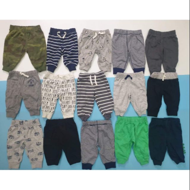 Quần thun dài bé trai size 3m-18m