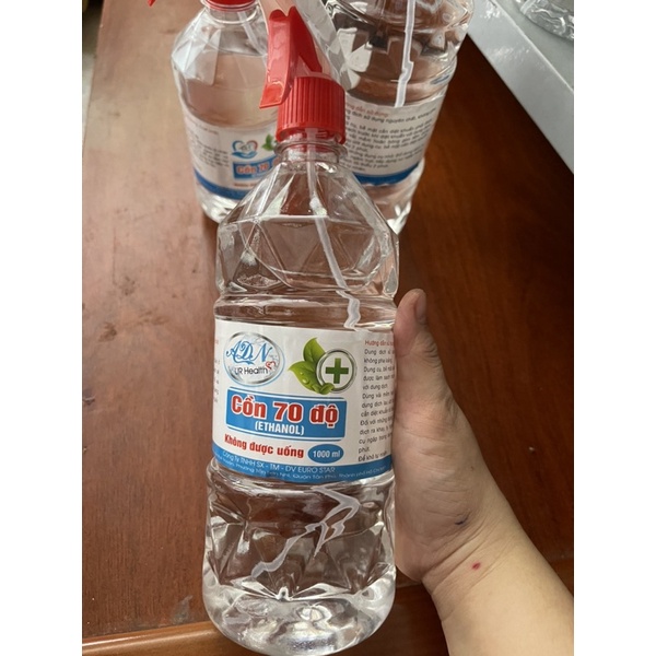 Cồn y tế ADN ETHANOL 70, 90 độ 500ml, 1000ml