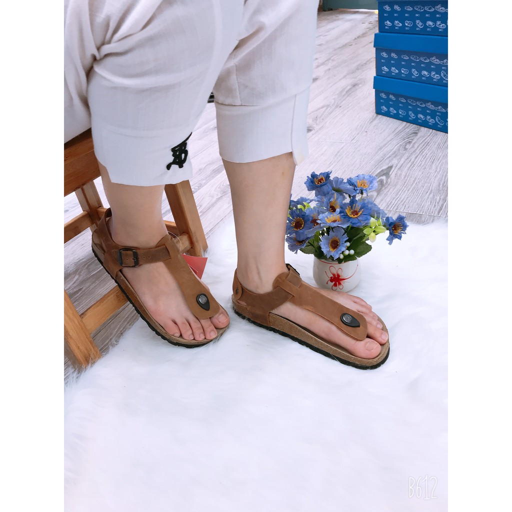 [DA BÒ THẬT CAO CẤP] Dép xỏ ngón sandal Bioline hàng xuất dư dành cho nam nữ | BigBuy360 - bigbuy360.vn