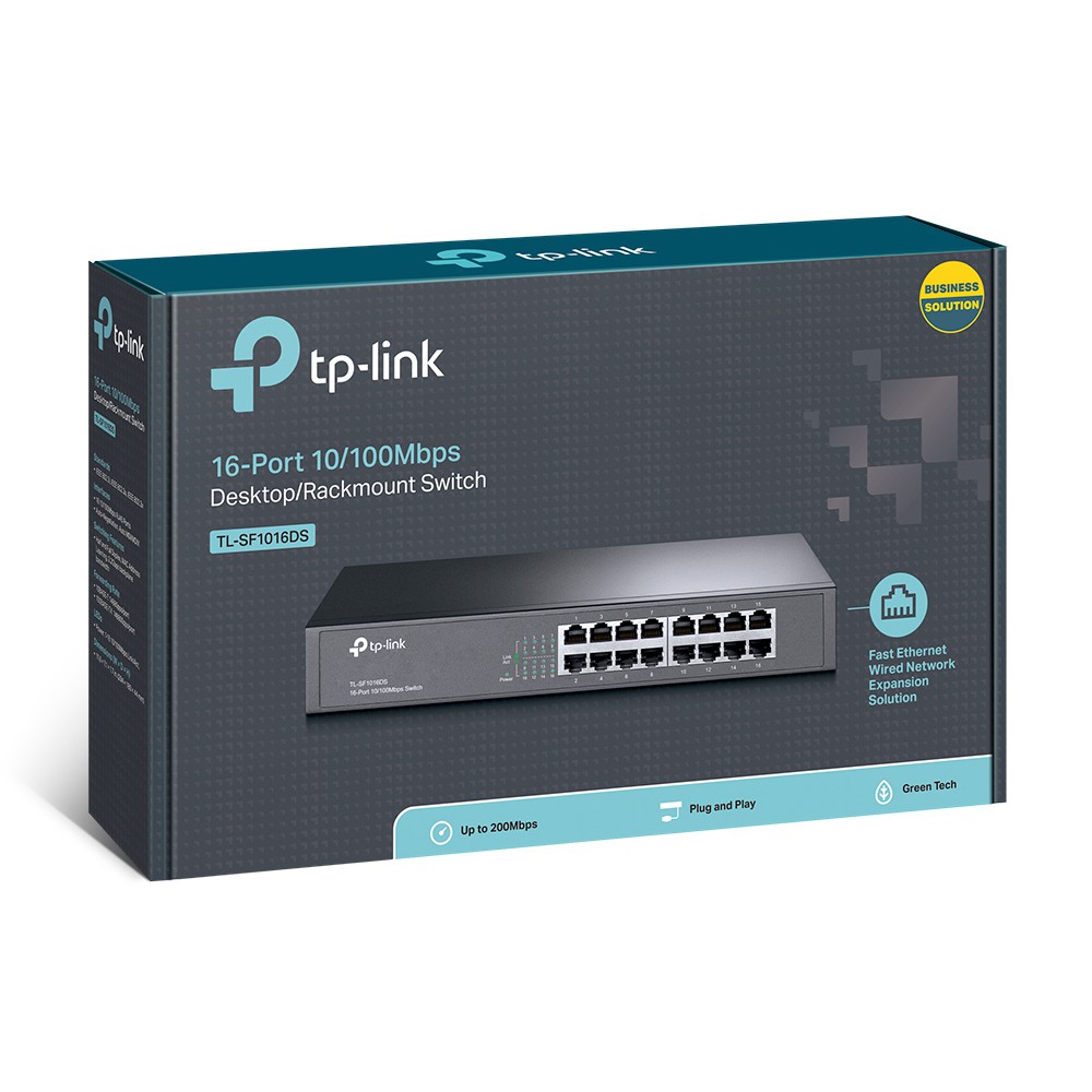 Bộ Chia Mạng 16 Cổng Sắt TP-Link TL-SF1016DS - Switch 16Port Hàng Chính Hãng