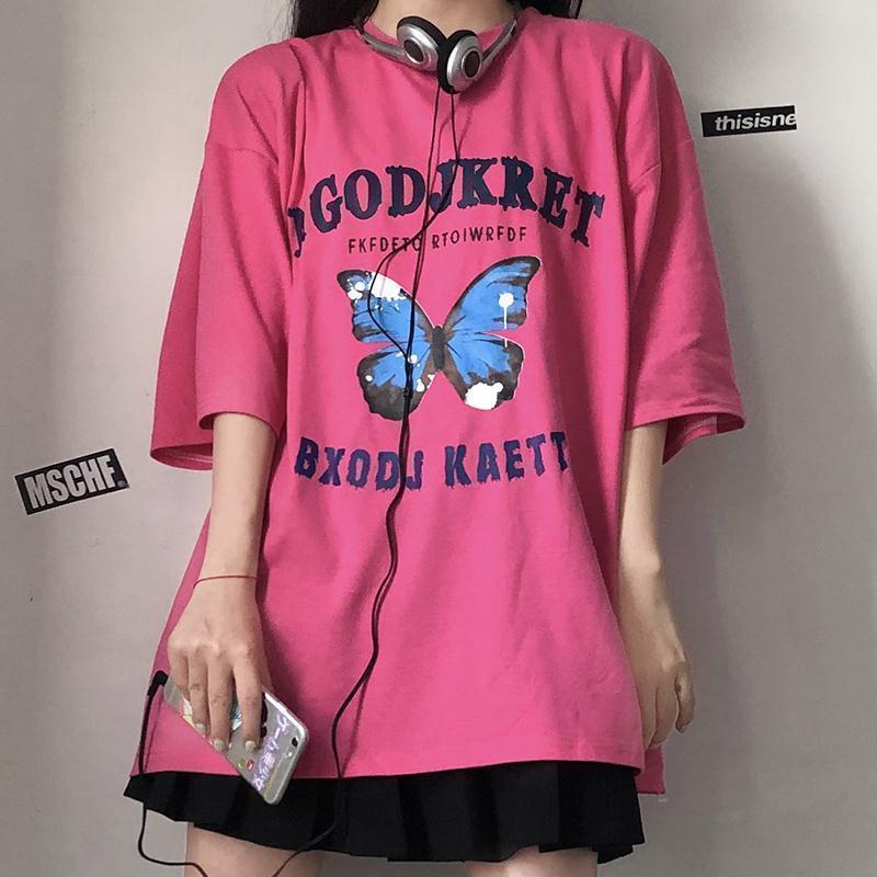 2021 Fashion Clothing short sleeve t shirt Women loose neck round large size blouse clothes