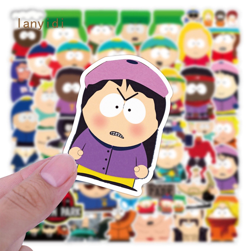 Set 50 miếng dán hoạt hình South Park trang trí đa năng|Hình dán trang trí tường độc đáo