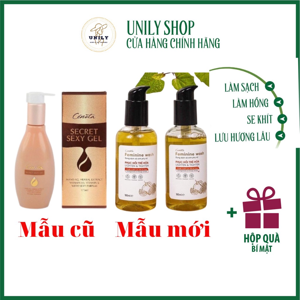 [ Mua 1 tặng 1] Dung dịch vệ sinh phụ nữ Cénota 175ml- Hỗ trợ làm hồng và se khít vùng kín - DDVS01I Unily88