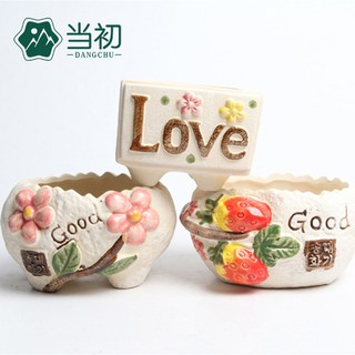 Chậu Hoa Sứ Màu Sắc Đơn Giản Phong Cách Hàn Quốc Mml1003