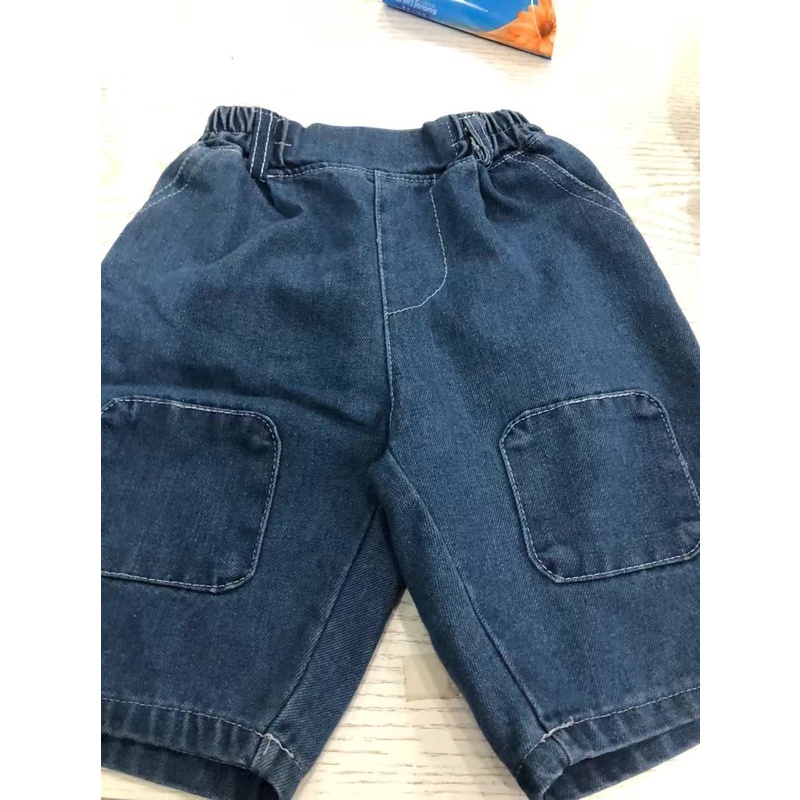 (10-28kg) Quần jean ngố bé trai 2-8 tuổi phong cách Hàn Quốc 2022 chất sịn