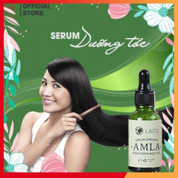 ☺️Bộ sản phẩm Laco ORGANIC AMLA [FREE SHIP]☺️Dầu gội ngăn ngừa rụng tóc Amla, dầu xả suôn mềm Amla, Serum dưỡng tóc Amla