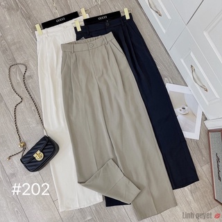 Q292 - quần suông culottes lưng chun dài 92-93cm