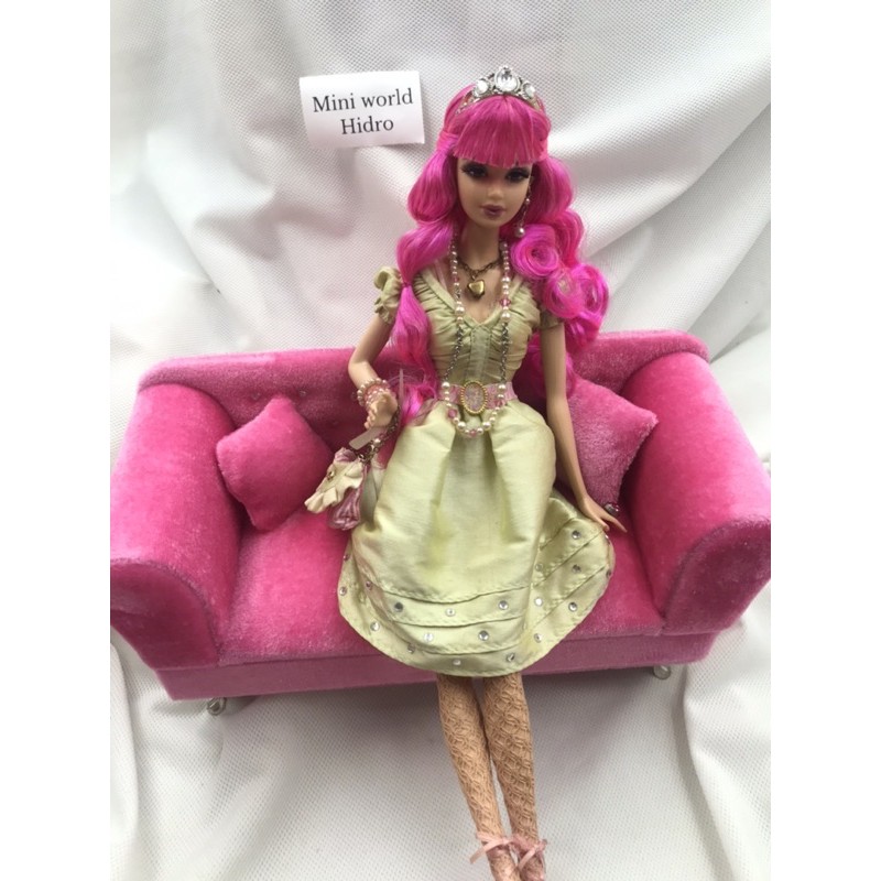 Mô hình hộp trang sức ghế sofa mini tỉ lệ 1/6 dùng cho búp bê Ken, Barbie, Fr...