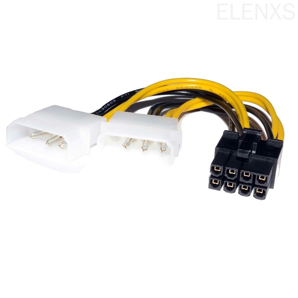 Cáp chuyển đổi PCI-E 4pin sang 8pin 180W