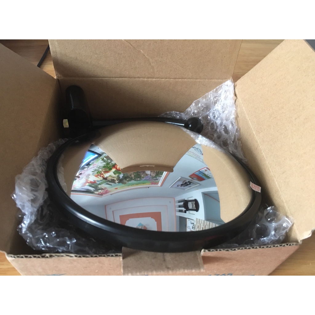 Bộ gương chiếu hậu, gương cầu lồi kèm pat cho xe tải