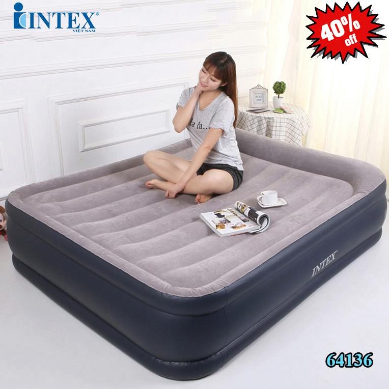 Giường hơi đôi tự phồng 1m52 INTEX 64136