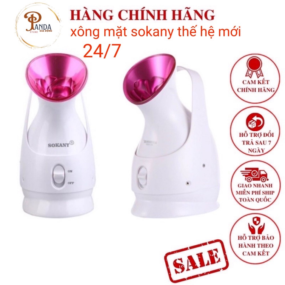 Máy Xông Mặt SOKANY cầm tay mini cao cấp Xông Hơi nóng toả đều công suất 280W hàng chính hãng.