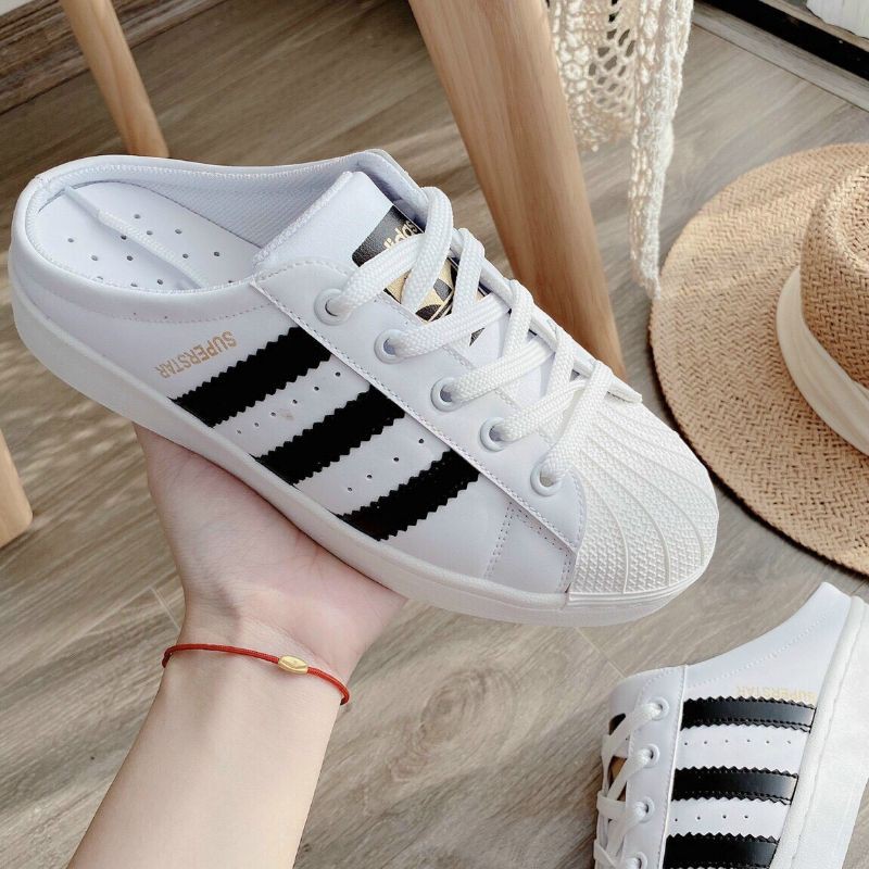 sục thể thao trắng 3 sọc tiện lợi