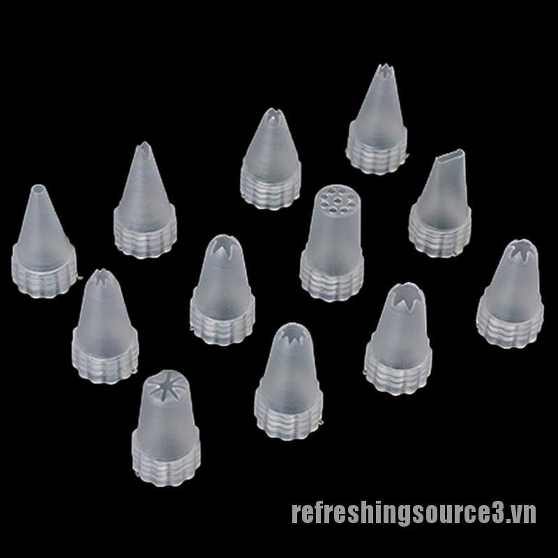Bộ 12 Đuôi Bắt Kem Bằng Nhựa Trang Trí Bánh