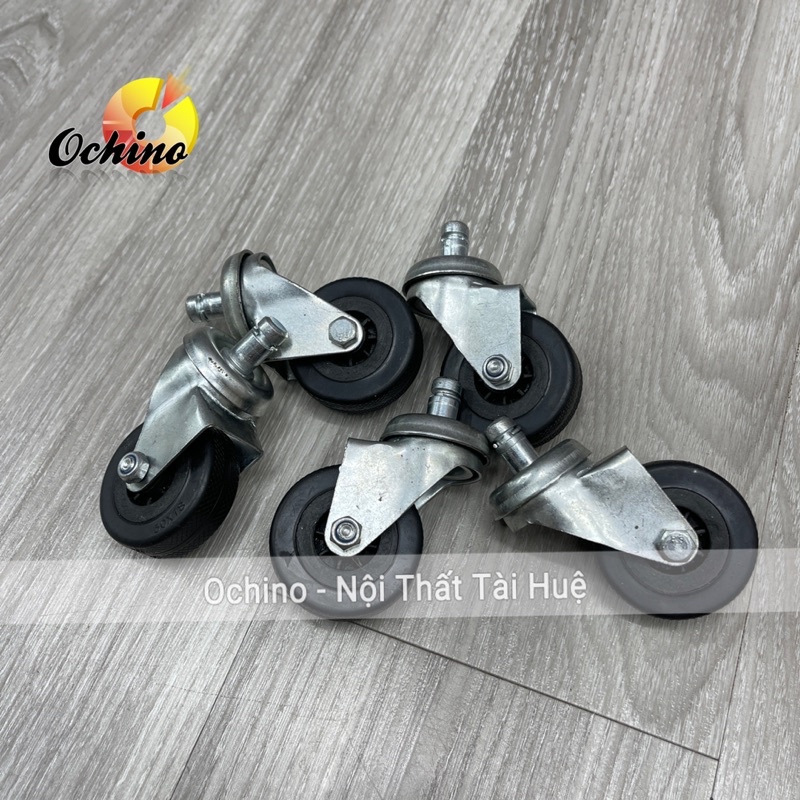 Bánh xe chân ghế xoay, bánh Xe Ghế Xoay Văn phòng màu đen ( gồm 5 bánh 1 bộ)