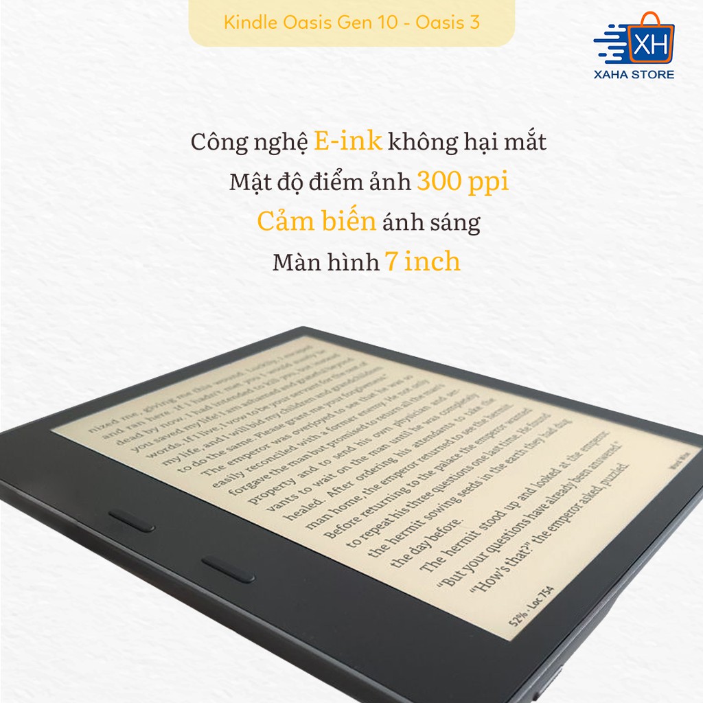 Máy đọc sách Kindle Oasis 3 chính hãng Amazon new 100%