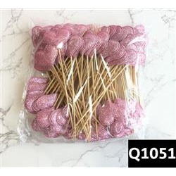 CAM-Túi 100 cây tim,sao,miện nhũ.