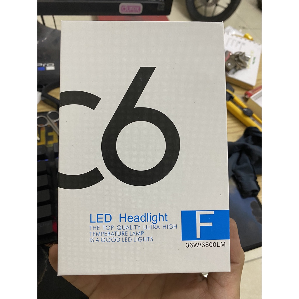 [ Giá 1 bóng ] Đèn pha Led C6 Headlight mẫu 2021 cải tiến siêu sáng công suất 36W. Lắp xe máy, ô tô.