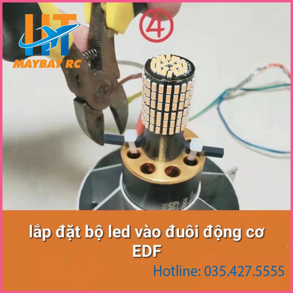 Bộ led giả lập ánh sáng động cơ phản lực cho máy bay điều khiển