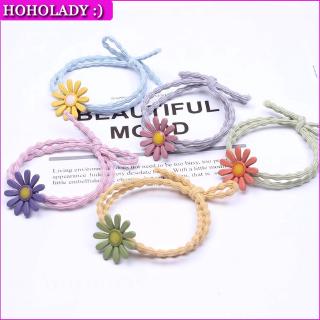 HOHOLADY 1PC cô gái phụ kiện tóc Daisy Hair Rope Thời trang Màu tóc Dây thừng