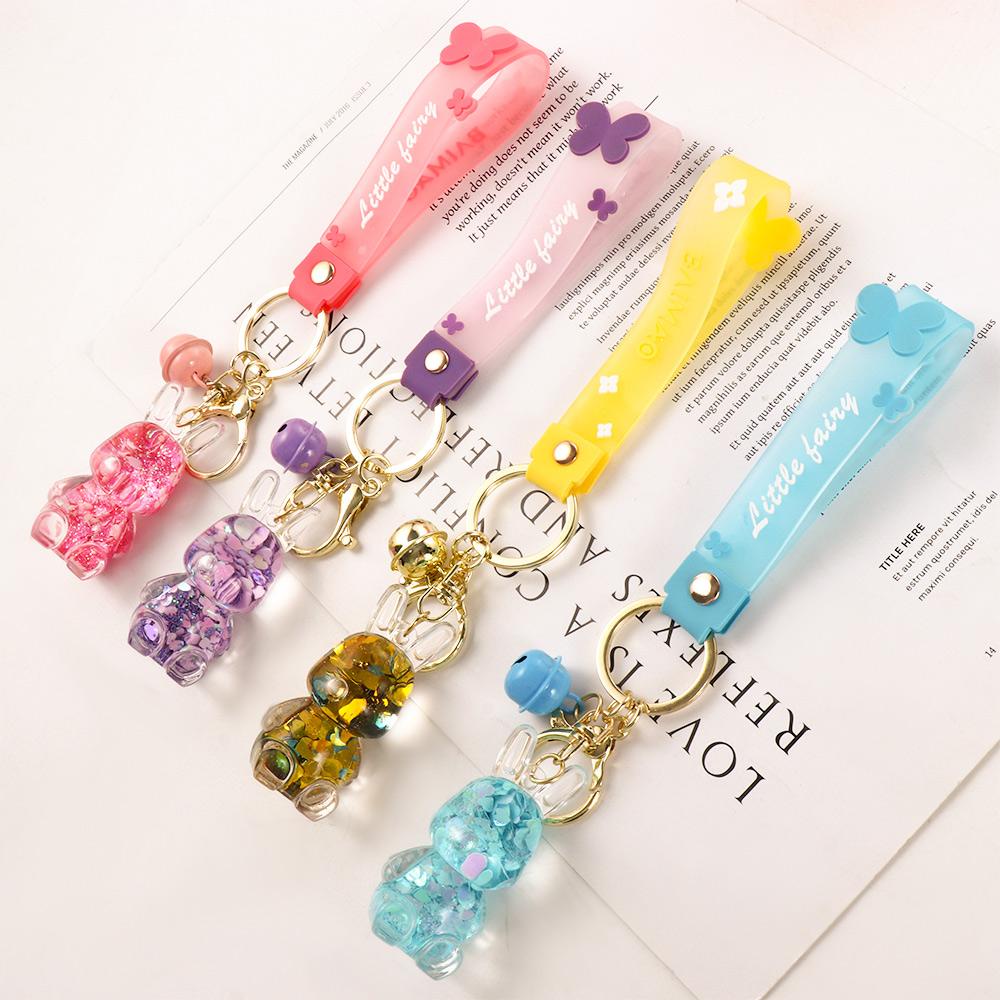 Móc Chìa Khóa Xe Hơi Dạng Cát Chảy Dễ Thương