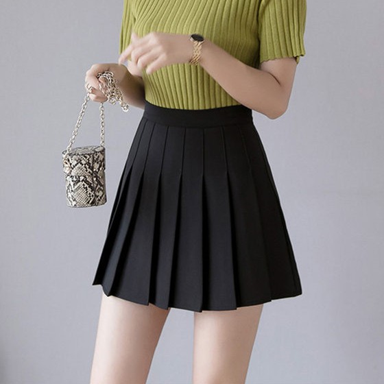 Chân Váy Xếp Li Lưng Cao Thời Trang Cho Nữ