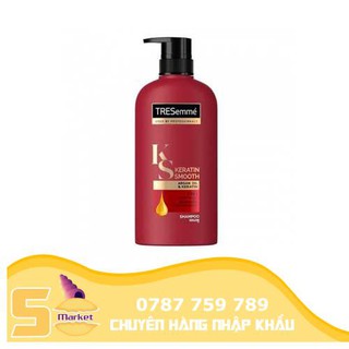 01 chai dầu gội đầu tresemme ks keratin smooth 5 in 1 thái lan - đỏ 425ml