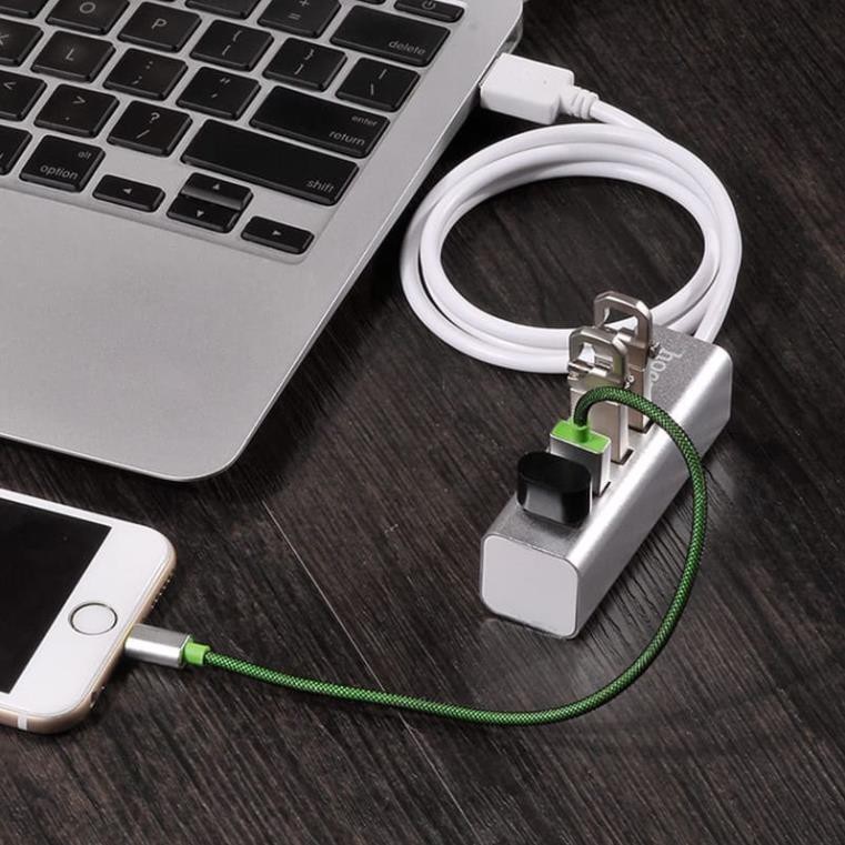 Hub chia 4 cổng USB Hoco HB1, bộ chia cổng USB hàng chính hãng, bộ chuyển đổi USB tiện lợi, bảo hành 1 năm