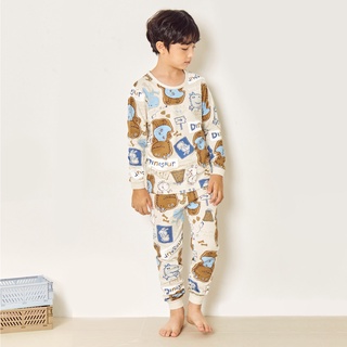 Bộ đồ quần áo dài tay cotton mùa thu đông dáng rộng cho bé trai U1043 thumbnail