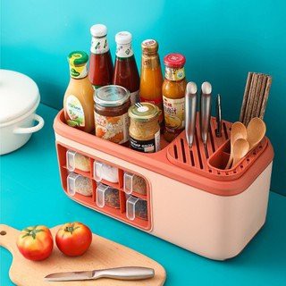 HỘP ĐỰNG GIA V 4- 6 NGĂN ĐA NĂNG CÓ Ô CÀI DAO VÀ NGĂN THOÁT NƯỚC MẪU MỚI 2021.