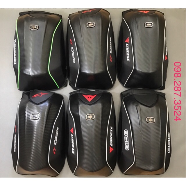 Balo mai rùa tem Daines, Alpinesta, Ogio, Kawasaki