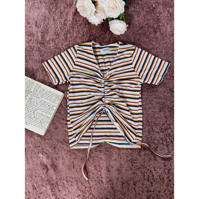 áo croptop dây rút