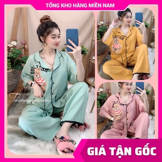 Đồ bộ nữ phom 60kg 🛑 Đồ bộ nữ mặc nhà tay cánh dơi chất kate mềm in hình hoạt hình dễ thương DBKIHTN39