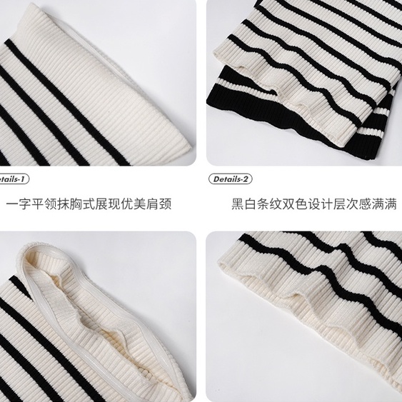 QADCOL  Áo Ống Không Tay Dệt Kim Kẻ Sọc Thời Trang Mùa Hè Hàng Mới Dành Cho Bạn Gái