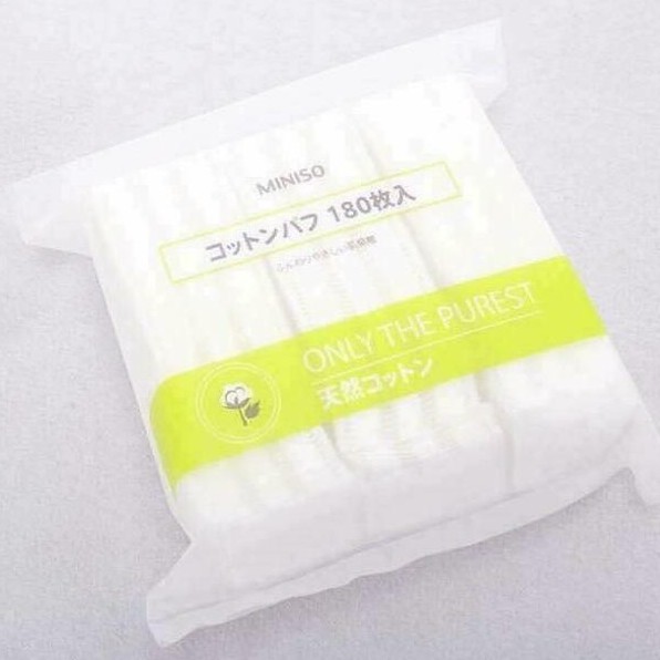 Bông tẩy trang Miniso Cotton 2 lớp loại 180 miếng - 2016 Skincare | BigBuy360 - bigbuy360.vn