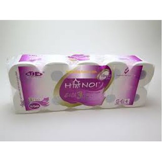 Giấy vệ sinh hà nội 10 cuộn 3 lớp có lõi