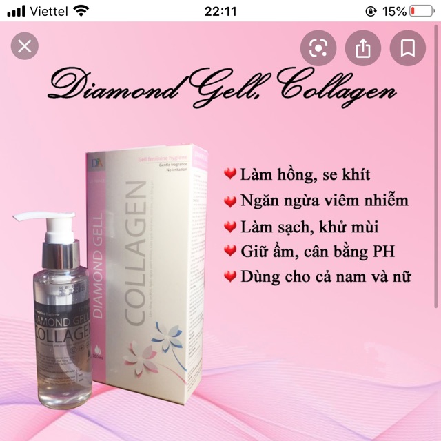Lịch Sử Giá Dung Dịch Vệ Sinh Diamond Gell Collagen Cập Nhật 9/2023 -  Beecost