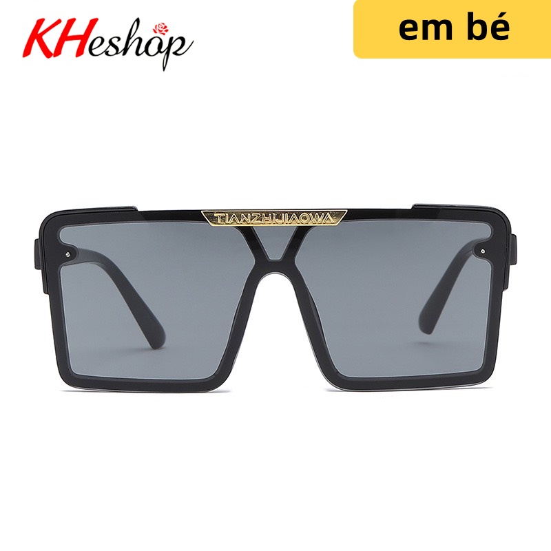 [Siêu Sale Độc Quyền] Kính chống UV400 cho bé trai bé gái, Catwalk đường phố form vuông 2 mắt liền nhau độc đáo mã Y8860