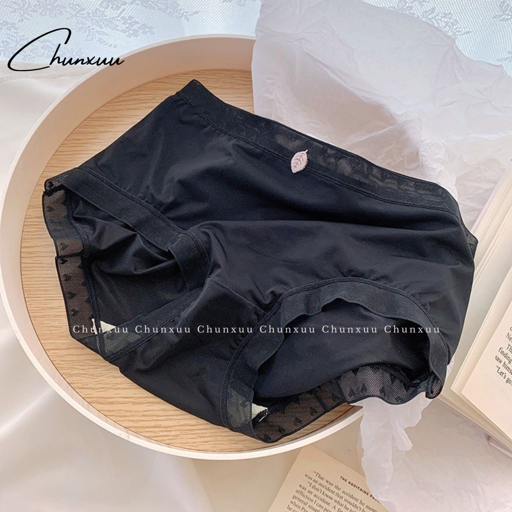 Quần lót nữ su lạnh cao cấp CHUNXUU, phối viền ren màu sắc trung tính chất liệu mềm mại- QC80