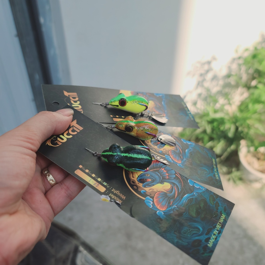 Mồi Câu Lure Nhái Hơi CF2 - Body Siêu Mềm mồi câu lure