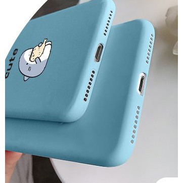 Ốp lưng iphone Cá mập đáng yêu TPU trơn dẻo mềm 5/5s/6/6plus/6s/6splus/7/7plus/8/8plus/x/xr/xs/11/12/pro/max/plus/promax | BigBuy360 - bigbuy360.vn
